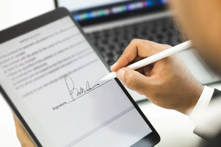 Signature électronique notaire