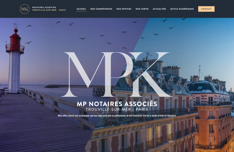 Le site internet de l'étude de MPK Notaires Associés fait peau neuve !